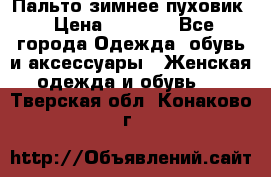 Пальто зимнее пуховик › Цена ­ 2 500 - Все города Одежда, обувь и аксессуары » Женская одежда и обувь   . Тверская обл.,Конаково г.